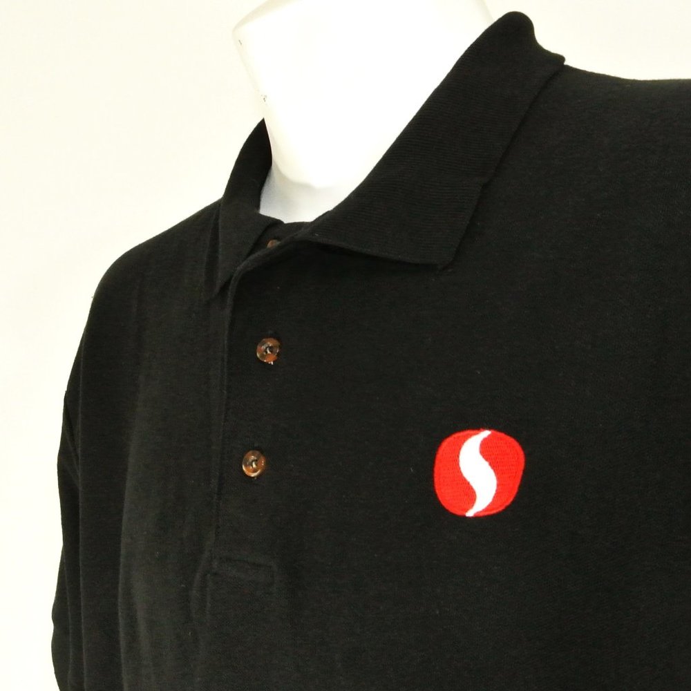 SAFEWAY Logo Grocery Store Black Polo Shirt Employee Uniform NEW Size L Large